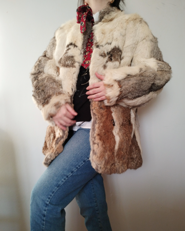 Vintage bunda od prirodnog krzna slika #3