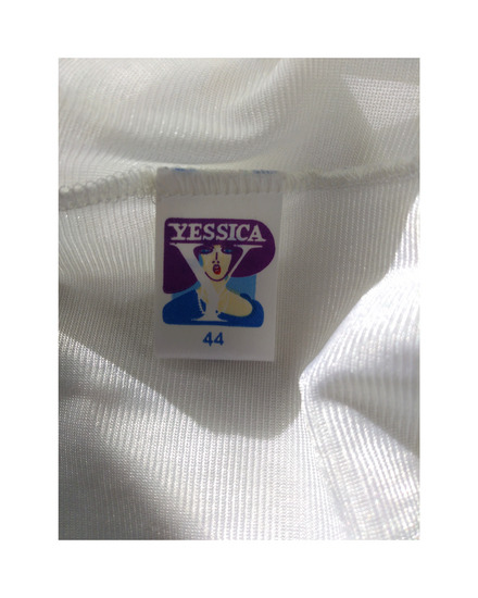 Vintage YESSICA (C&A) čipkasta majica slika #3