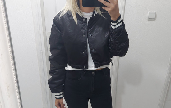 House brand crop bomber jakna slika #1