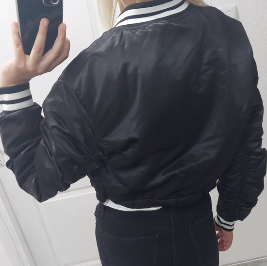 House brand crop bomber jakna slika #3