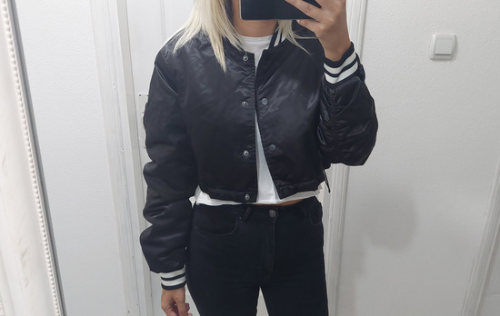 House brand crop bomber jakna