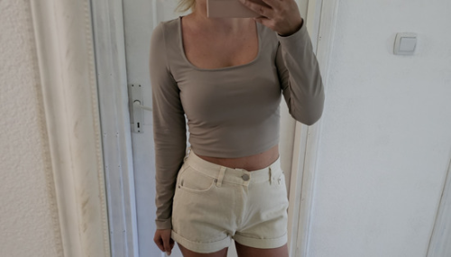 Stradivarius bez bluza od poliamida