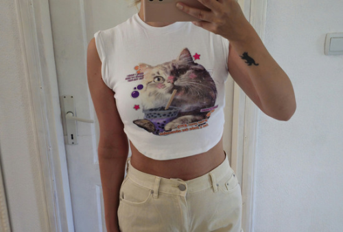 Betshka crop sa mackom S / M