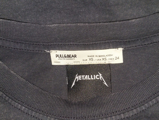 Pull&Bear x Metallica majica xs / s slika #2