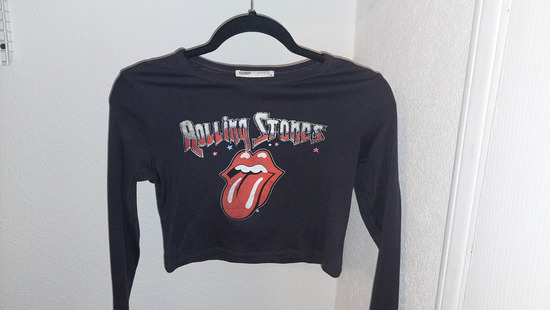 Pull&Bear Rolling Stones crop slika #2