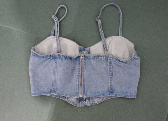 Bershka crop teksas korset S / M slika #2