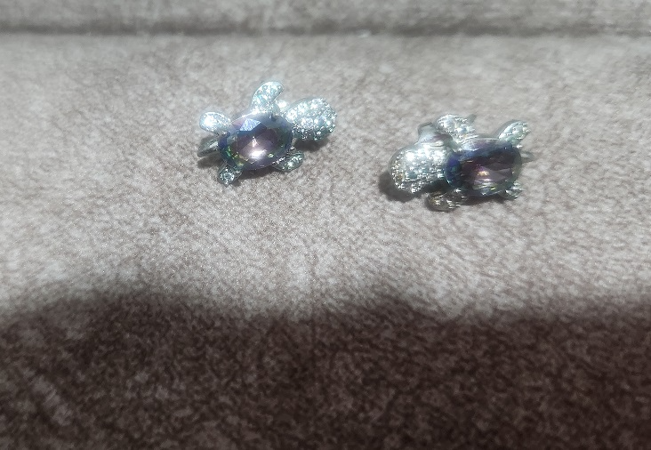 Minđušice kornjače slika #1