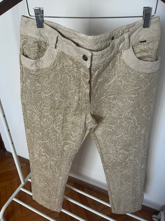 Just cavalli zlatne farmerke slika #1