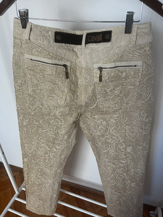 Just cavalli zlatne farmerke slika #2