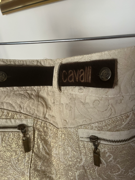Just cavalli zlatne farmerke slika #3