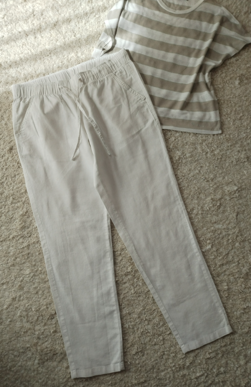 ESMARA pantalone ☆ Lan/Pamuk ☆ 40/L ☆ slika #1