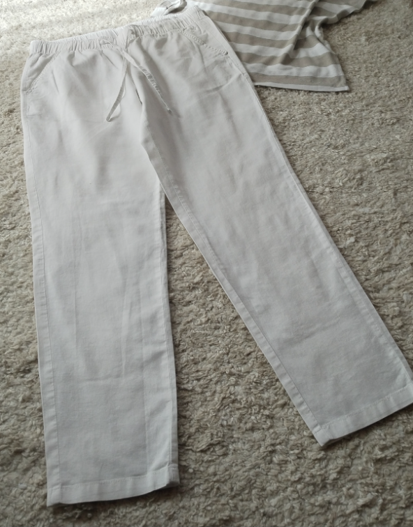 ESMARA pantalone ☆ Lan/Pamuk ☆ 40/L ☆ slika #5