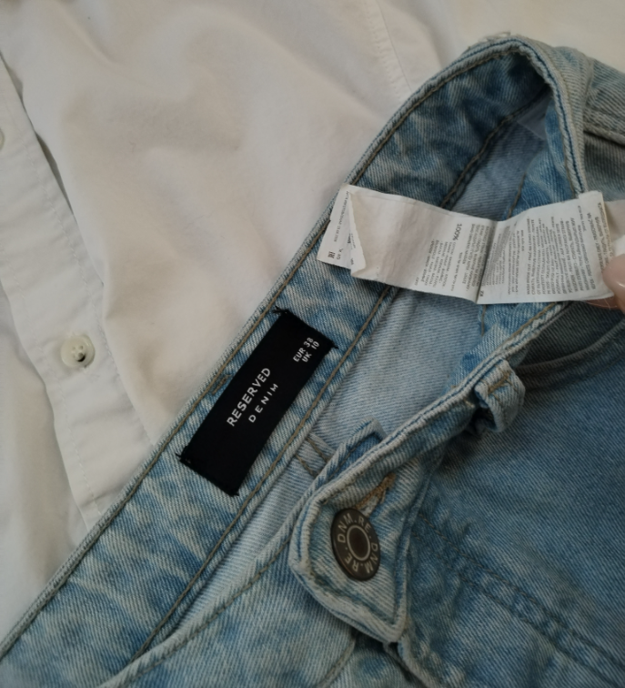 RESERVED trousers teksas farmerke slika #4