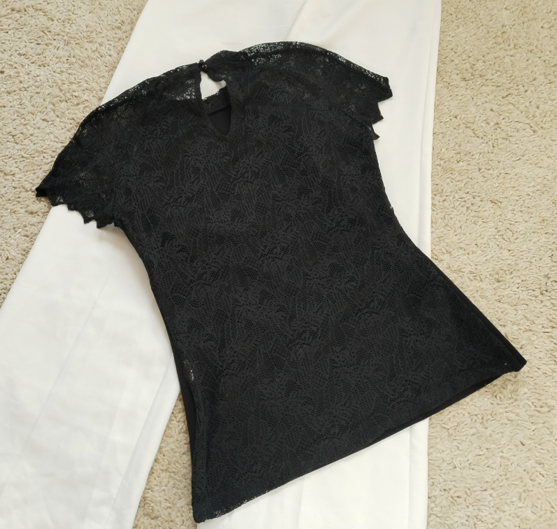 ZARA bluza sa čipkom slika #2