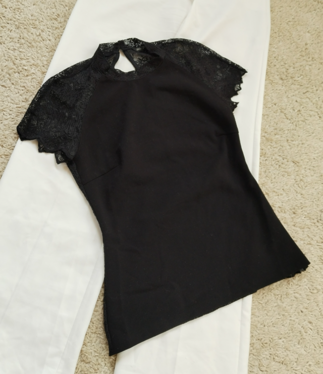 ZARA bluza sa čipkom slika #4