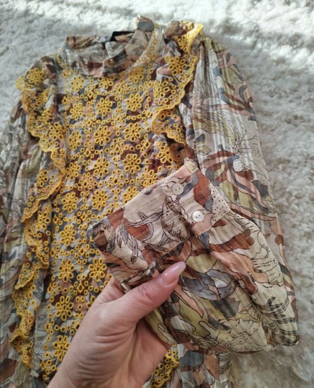 ZARA boho sa svetlucavim nitima i vezom Posebna slika #2