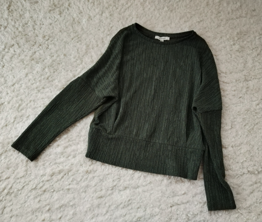 KOTON zelena bluza svetlucava slika #3
