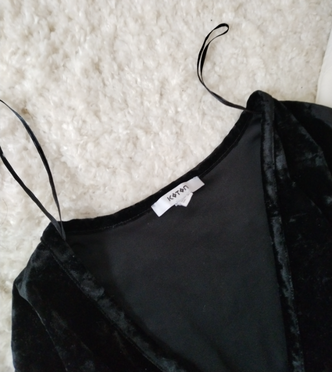 KOTON plišana bluza na preklop slika #3