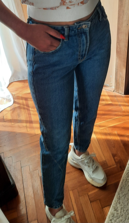 Farmerke mom visoki struk Perfektne slika #5
