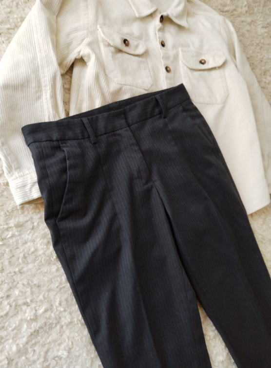 ZARA na crtu sa prugicama pantalone slika #2