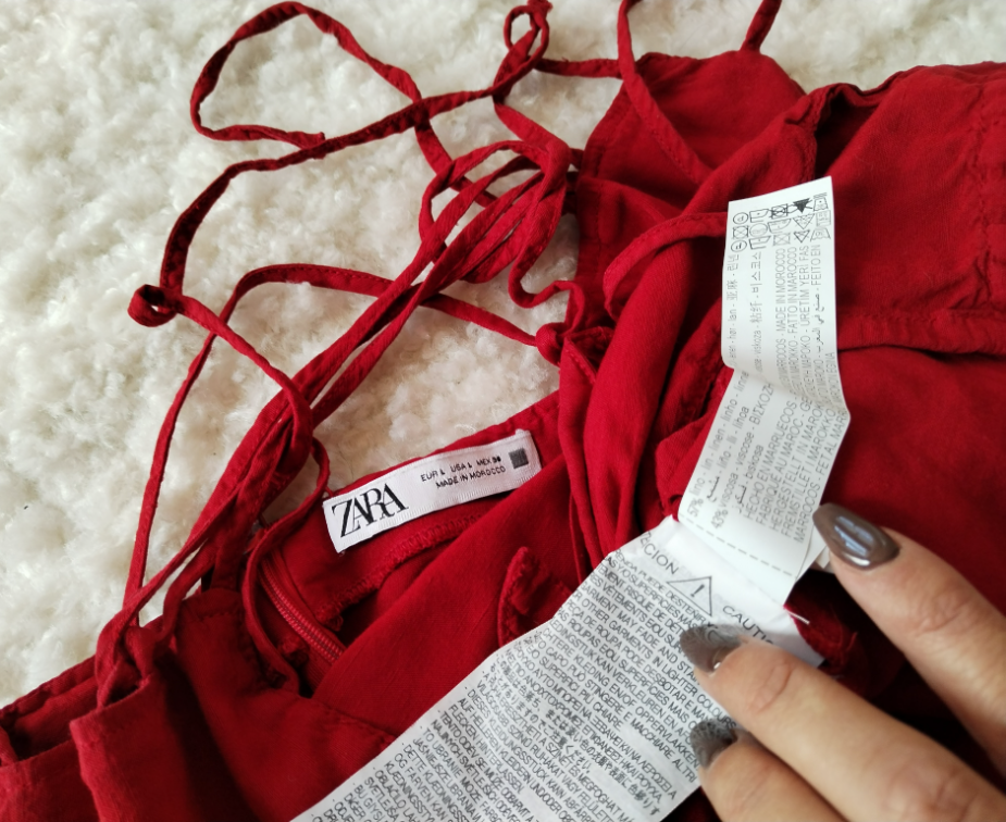 ZARA lanena haljina  slika #2