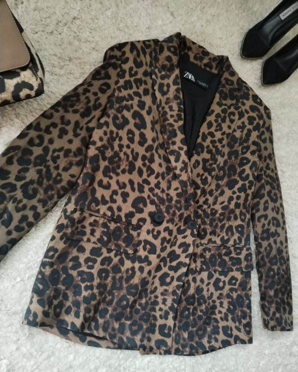 ZARA braon sako ☆ 100% Viskoza ☆ slika #1