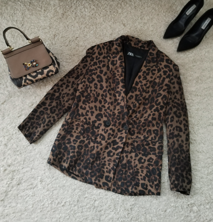 ZARA braon sako ☆ 100% Viskoza ☆ slika #2