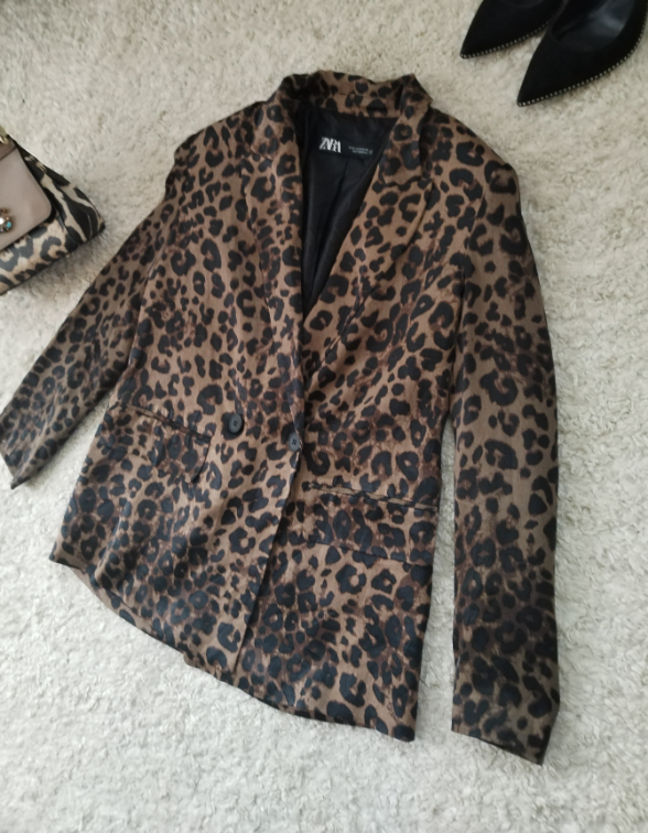 ZARA braon sako ☆ 100% Viskoza ☆ slika #5