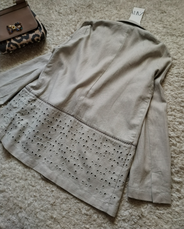 ZARA sako sa vezom Novo ☆ Lan/Viskoza ☆38/40 slika #4