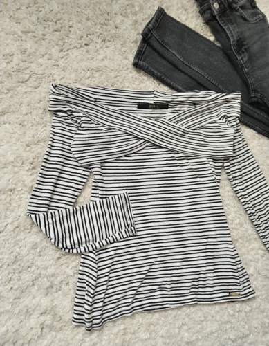 GUESS bluza rebrasti materijal na pruge  thumbnail #4