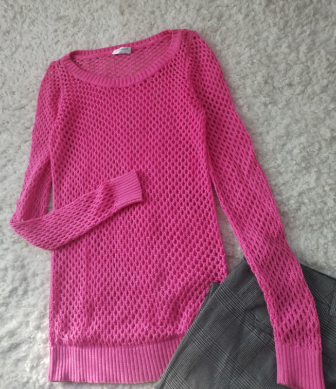 Roze rupicast dzemper  slika #3