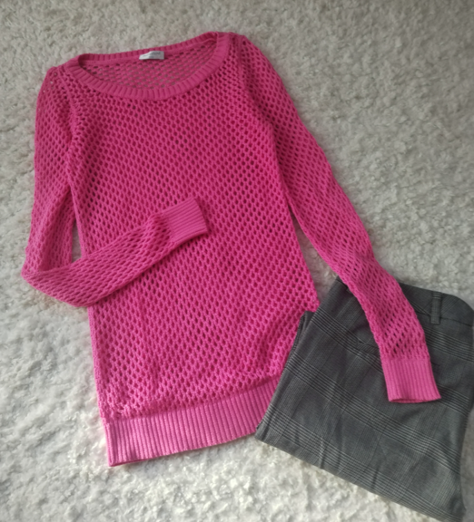 Roze rupicast dzemper  slika #1
