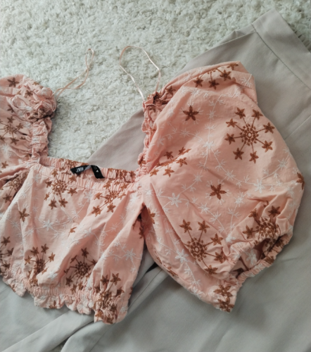 ZARA ☆ boho top sa vezom ☆ thumbnail #2