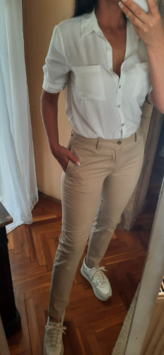 RALPH LAUREN bež pantalone