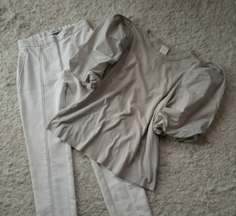 H&M majica sa pufnastim rukavima slika #3