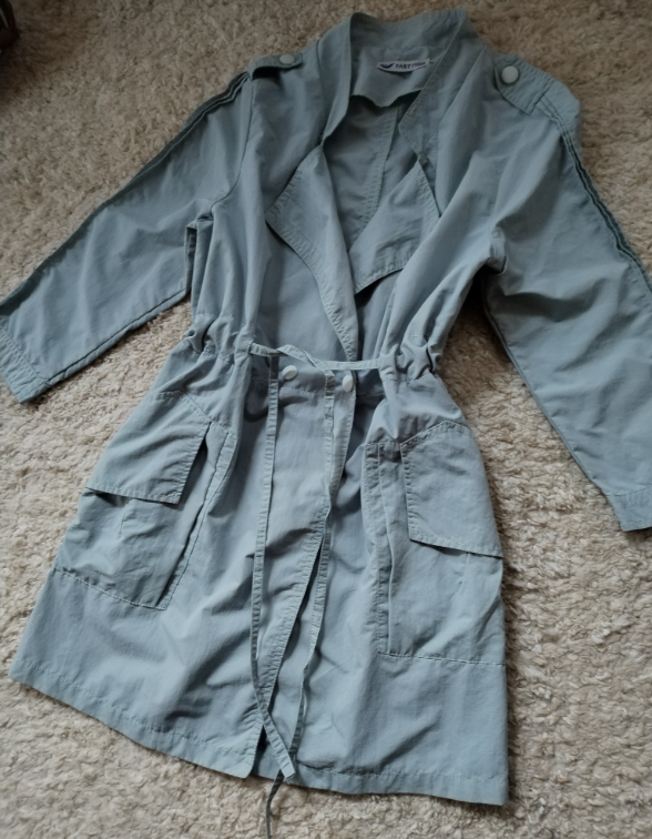 Šuškavi mantil svetlo plave boje ☆ Vel XS ☆ slika #4
