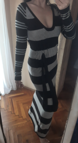 VICOLO dzemper haljina do poda Cashmere Angora...