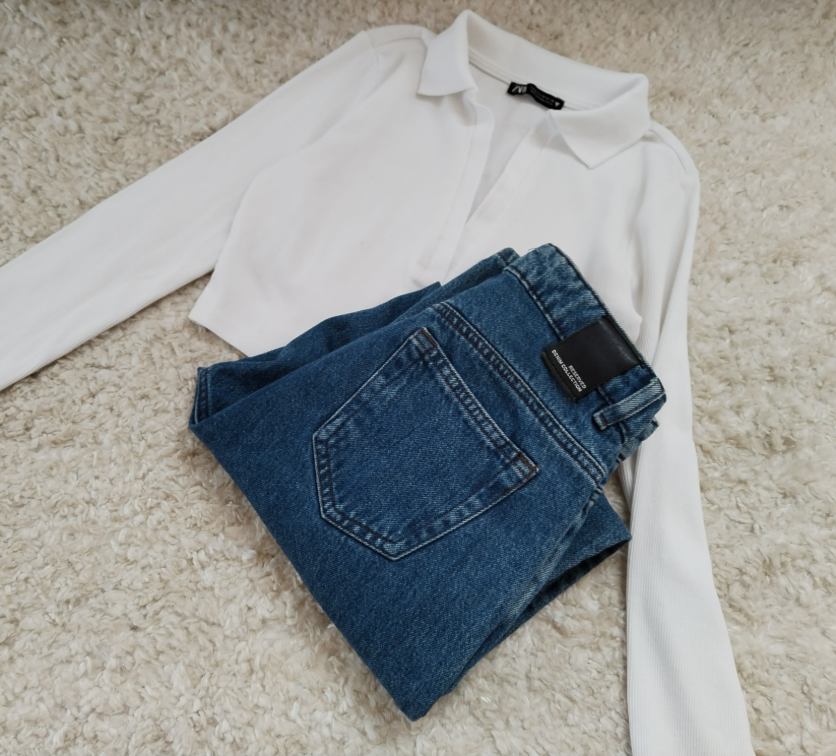 RESERVED farmerke visoki struk ☆ XS slika #4