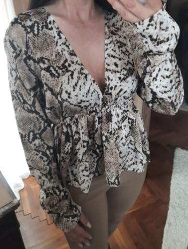 Bluza snake print svilenkasta