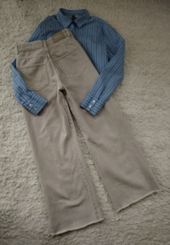 PULL & BEAR visoki struk zvonaste farmerke thumbnail #3