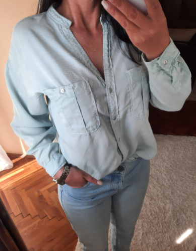 ZARA kosulja nezno zelene boje S/M