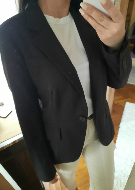 ZARA tamno braon sako slika #1