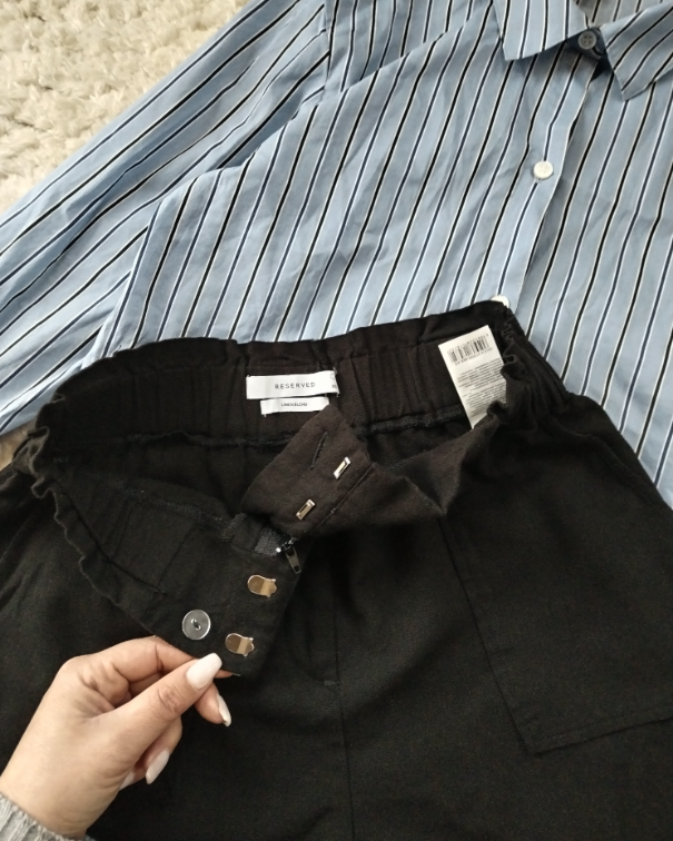RESERVED linen blend šorc prelep slika #4