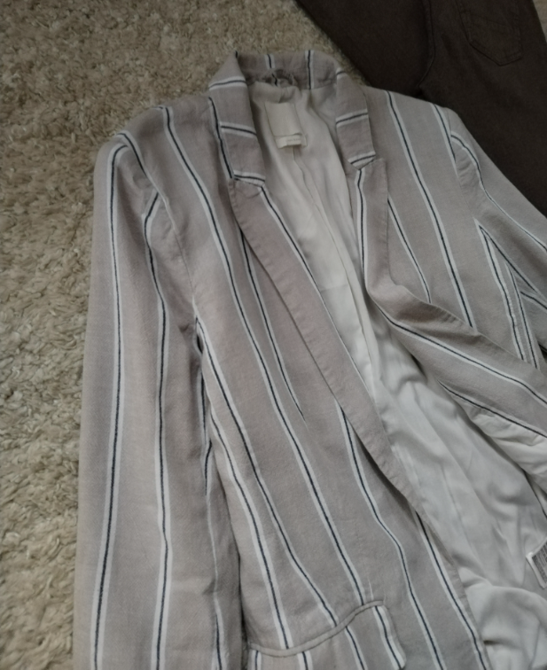  H&M Linen blend sako ☆ Vel 38/M ☆ slika #2