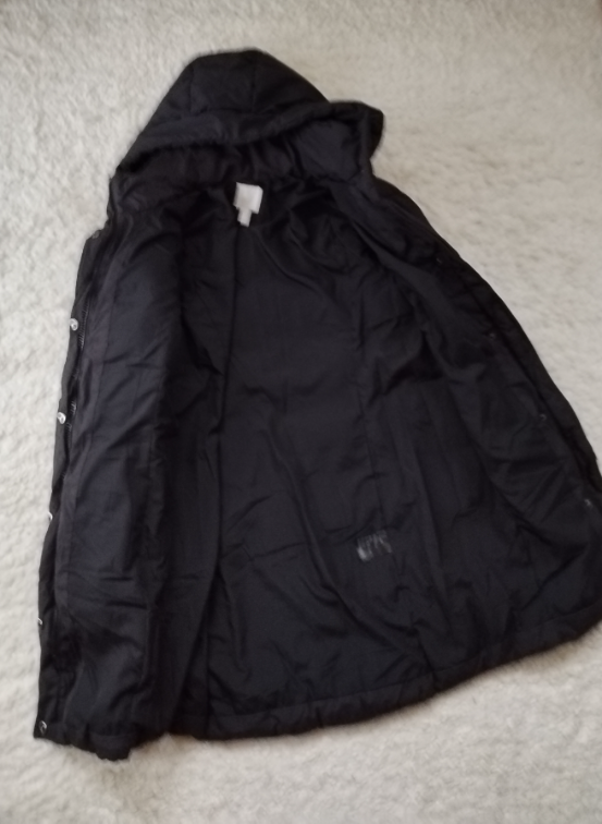 H&M mat crna punjena štepana jakna za preporuku slika #3