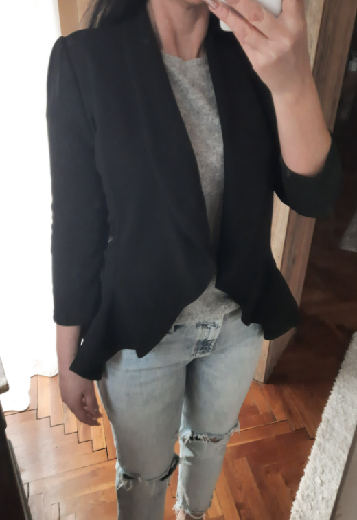 SHEIN valovit blejzer slika #1