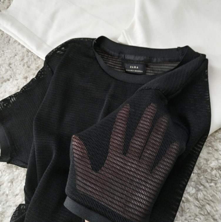 ZARA mrezasta majica ☆ XL ili oversized ☆ slika #3