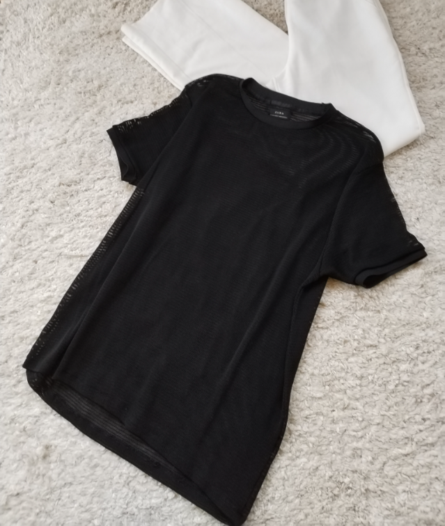 ZARA mrezasta majica ☆ XL ili oversized ☆ slika #4