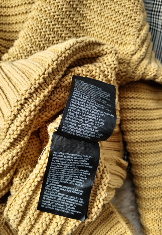H&M pastelni oker žuti dzemper slika #2