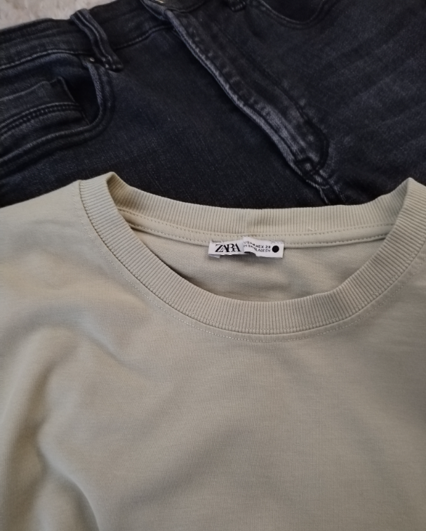 ZARA pastelno zelena majica slika #2